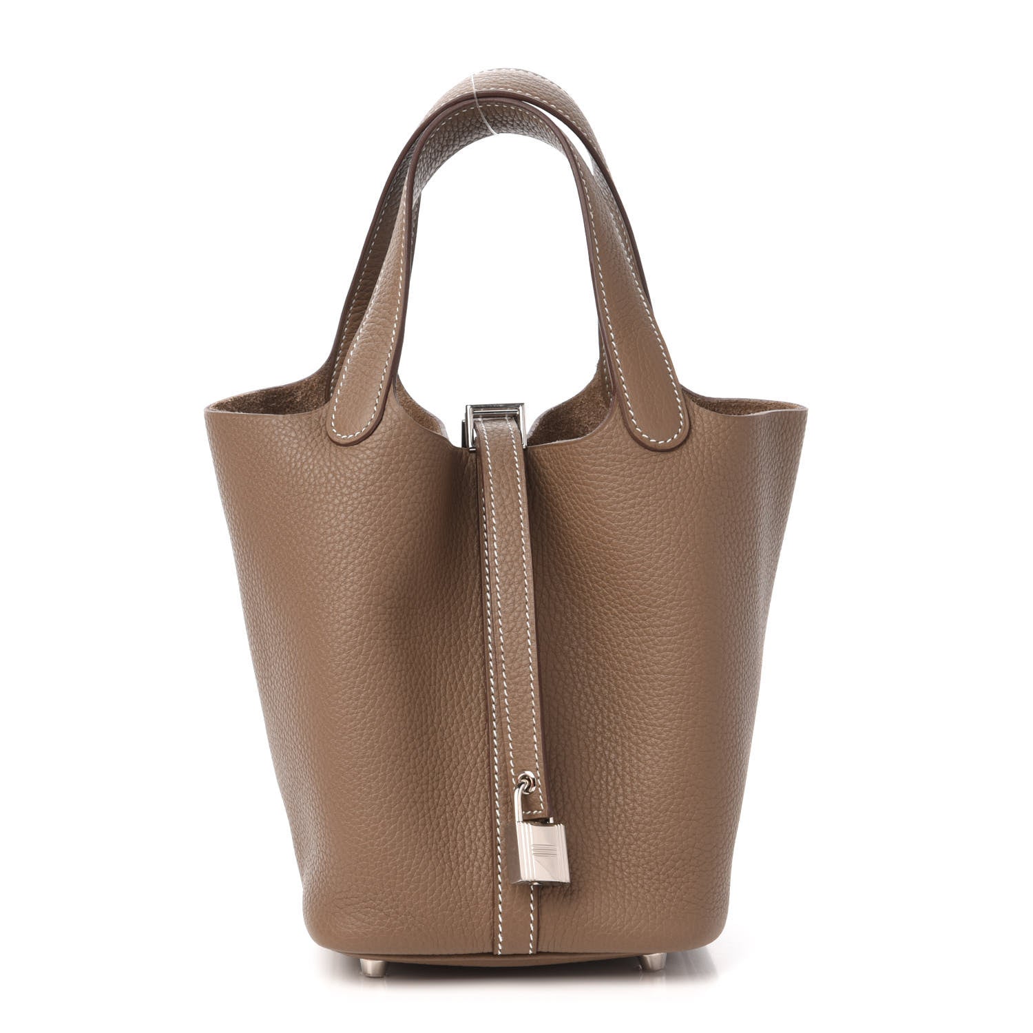 Hermes Taurillon Clemence Picotin Lock 18 PM Etoupe 1 of 11