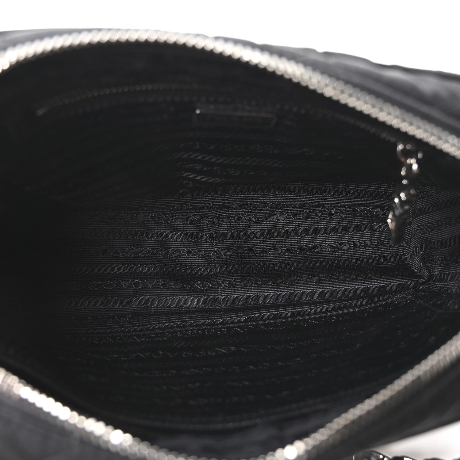 Prada Nylon Tessuto Impuntu Quilted Bandoliera Crossbody Bag Black 5 of 10
