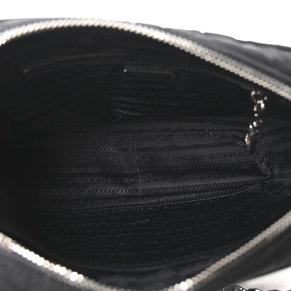Prada Nylon Tessuto Impuntu Quilted Bandoliera Crossbody Bag Black 5 of 10
