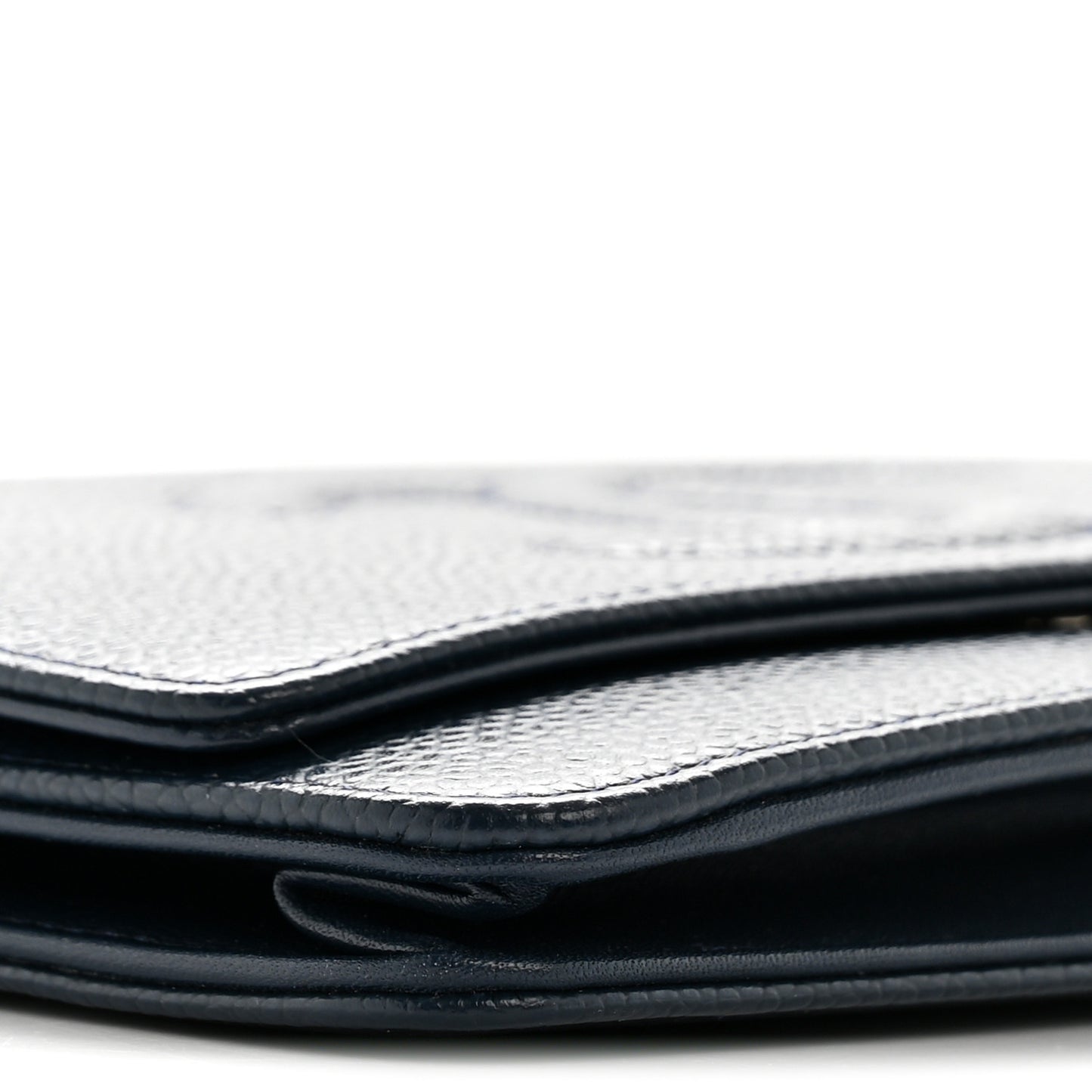 Caviar Timeless CC Wallet on Chain WOC Navy Blue