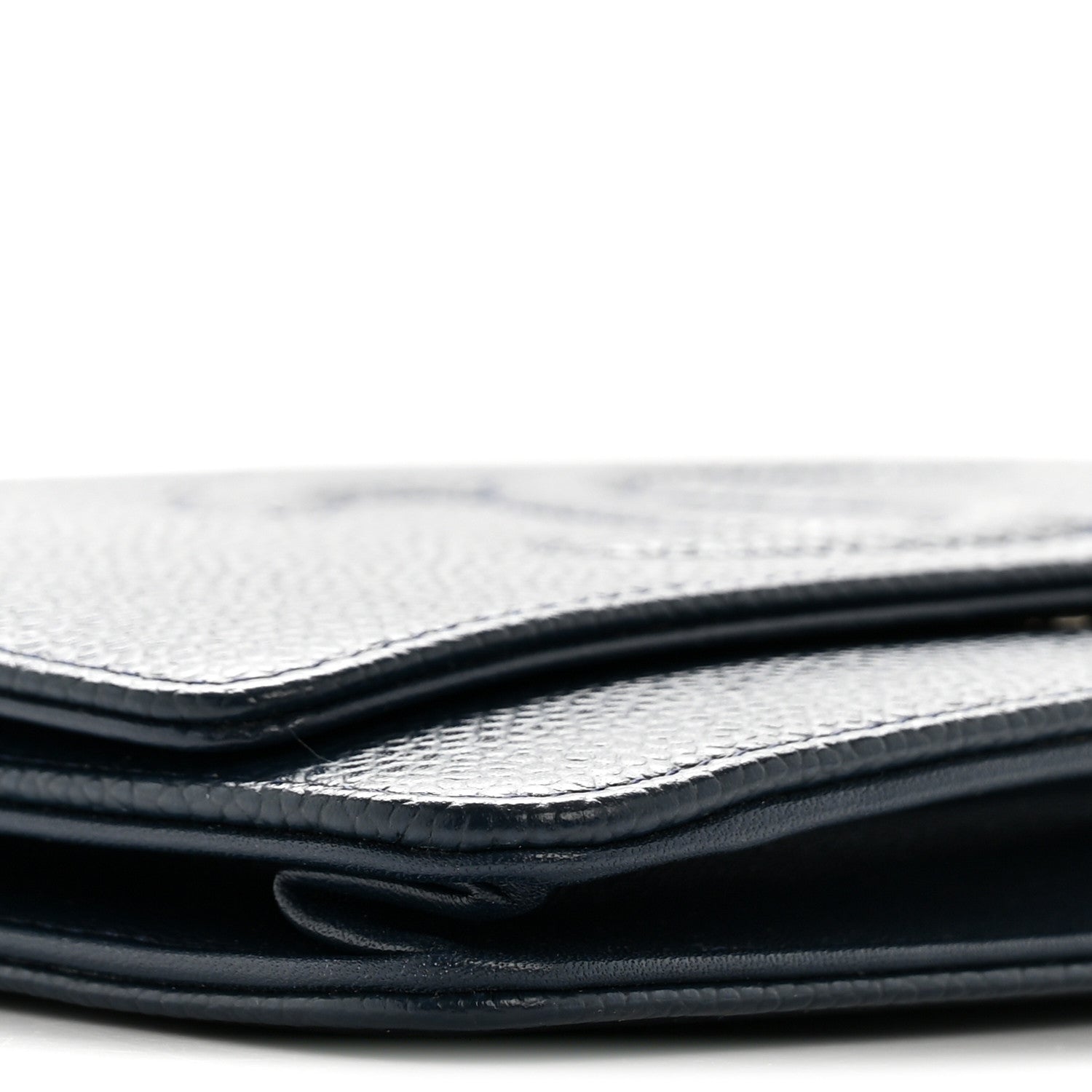 Chanel Caviar Timeless CC Wallet on Chain WOC Navy Blue 10 of 13