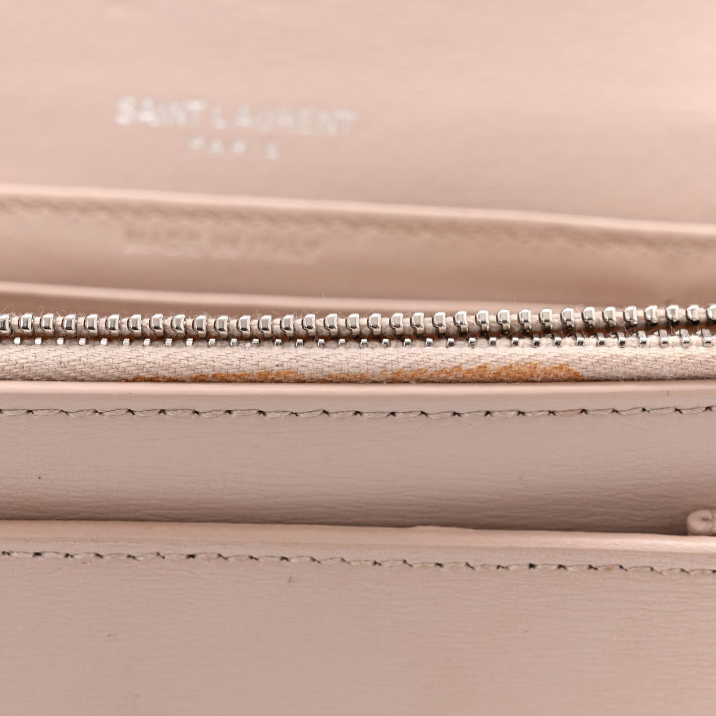 Calfskin Monogram Sunset Chain Wallet Light Pink