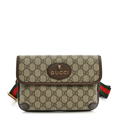 Gucci GG Supreme Monogram Neo Vintage Web Belt Bag Brown 1 of 9