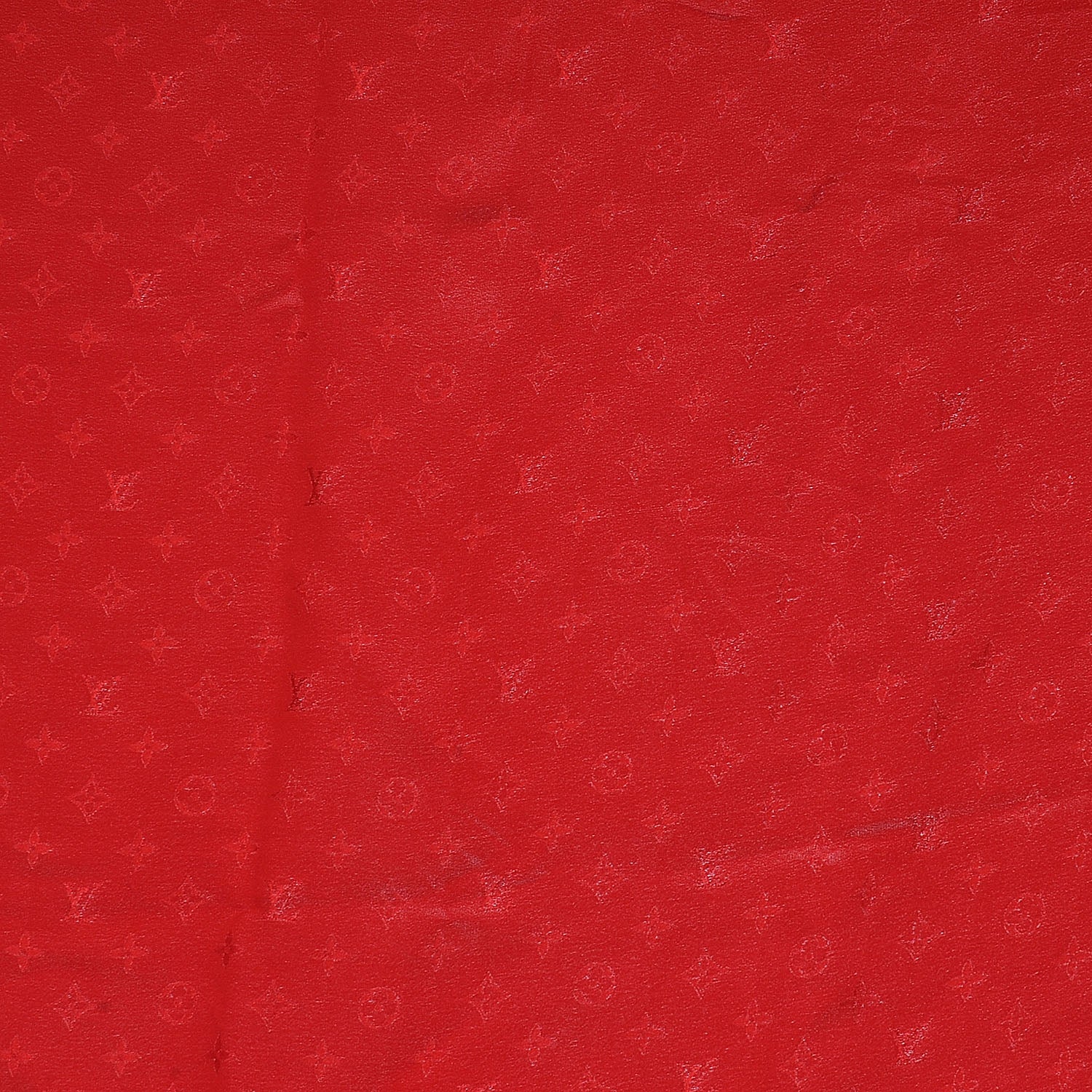 Louis Vuitton Silk Monogram Monaco Scarf Red 1 of 8