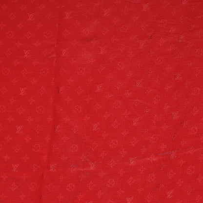 Louis Vuitton Silk Monogram Monaco Scarf Red 1 of 8
