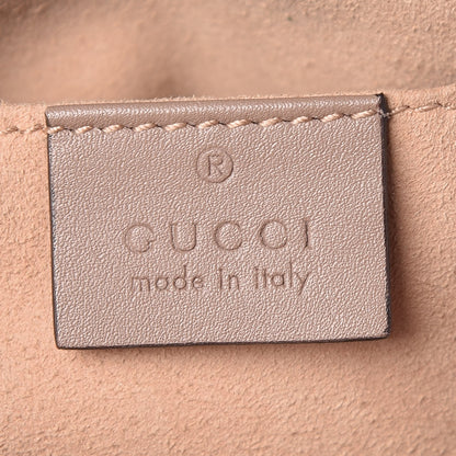 Gucci Calfskin Matelasse Small GG Marmont Chain Shoulder Bag Taupe 10 of 12