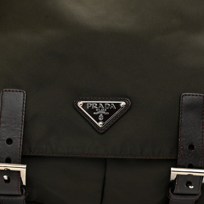 Prada Tessuto Nylon Saffiano Messenger Bag Mimetico 7 of 12
