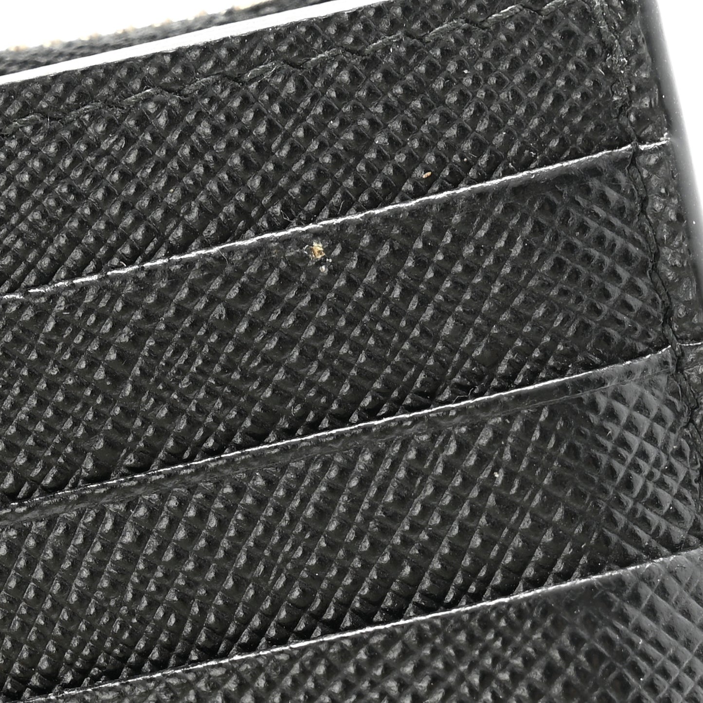 Saffiano Small Triangle Wallet Black