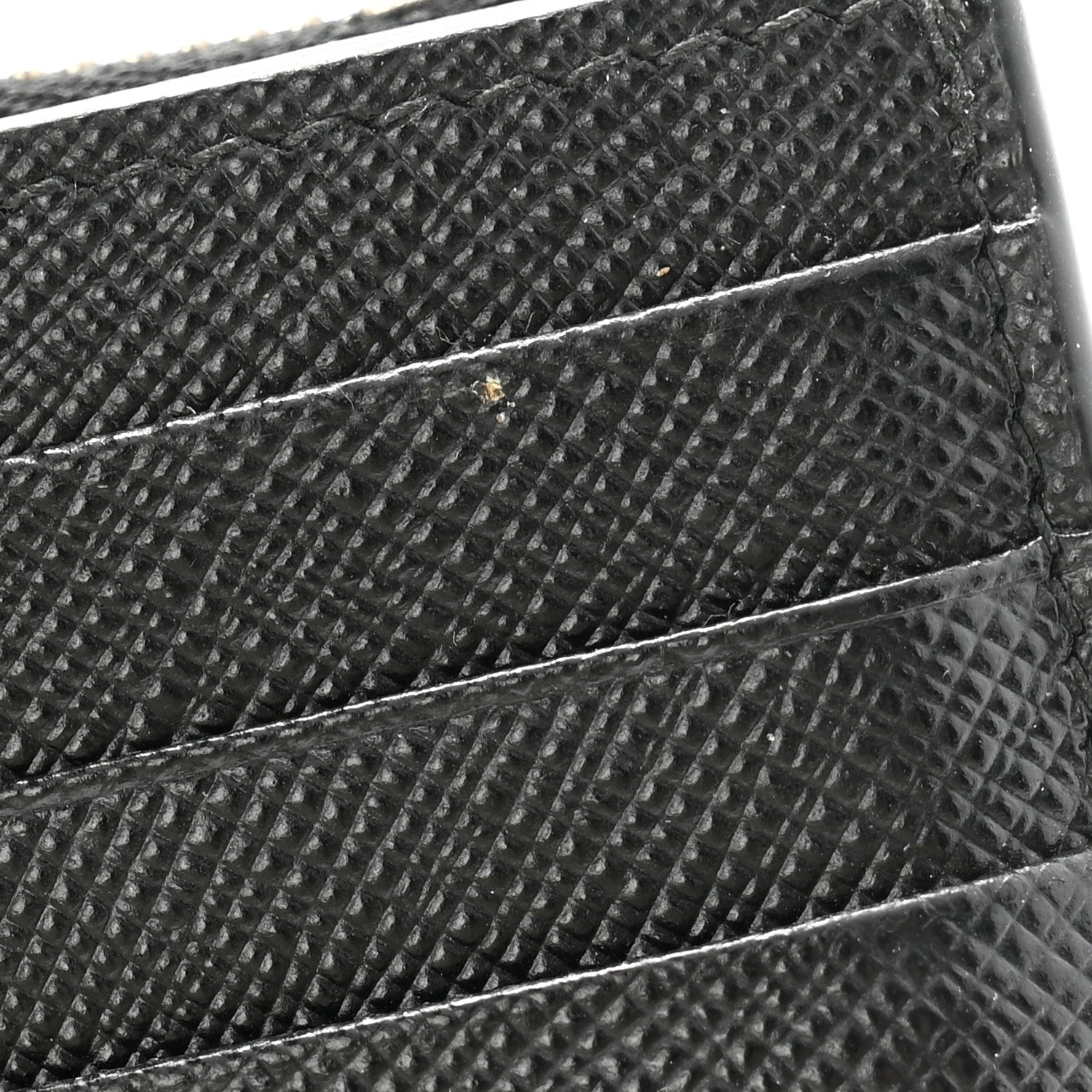 Prada Saffiano Small Triangle Wallet Black 7 of 9