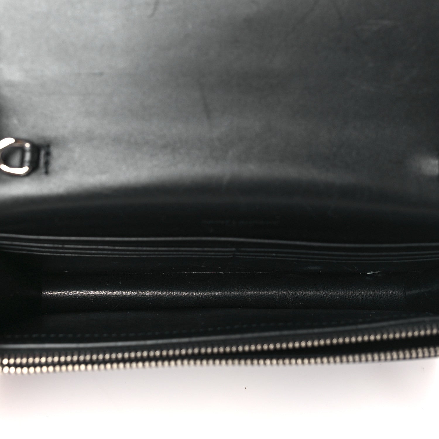 Saint Laurent Smooth Calfskin Classic Monogram Kate Tassel Chain Wallet Black 5 of 10