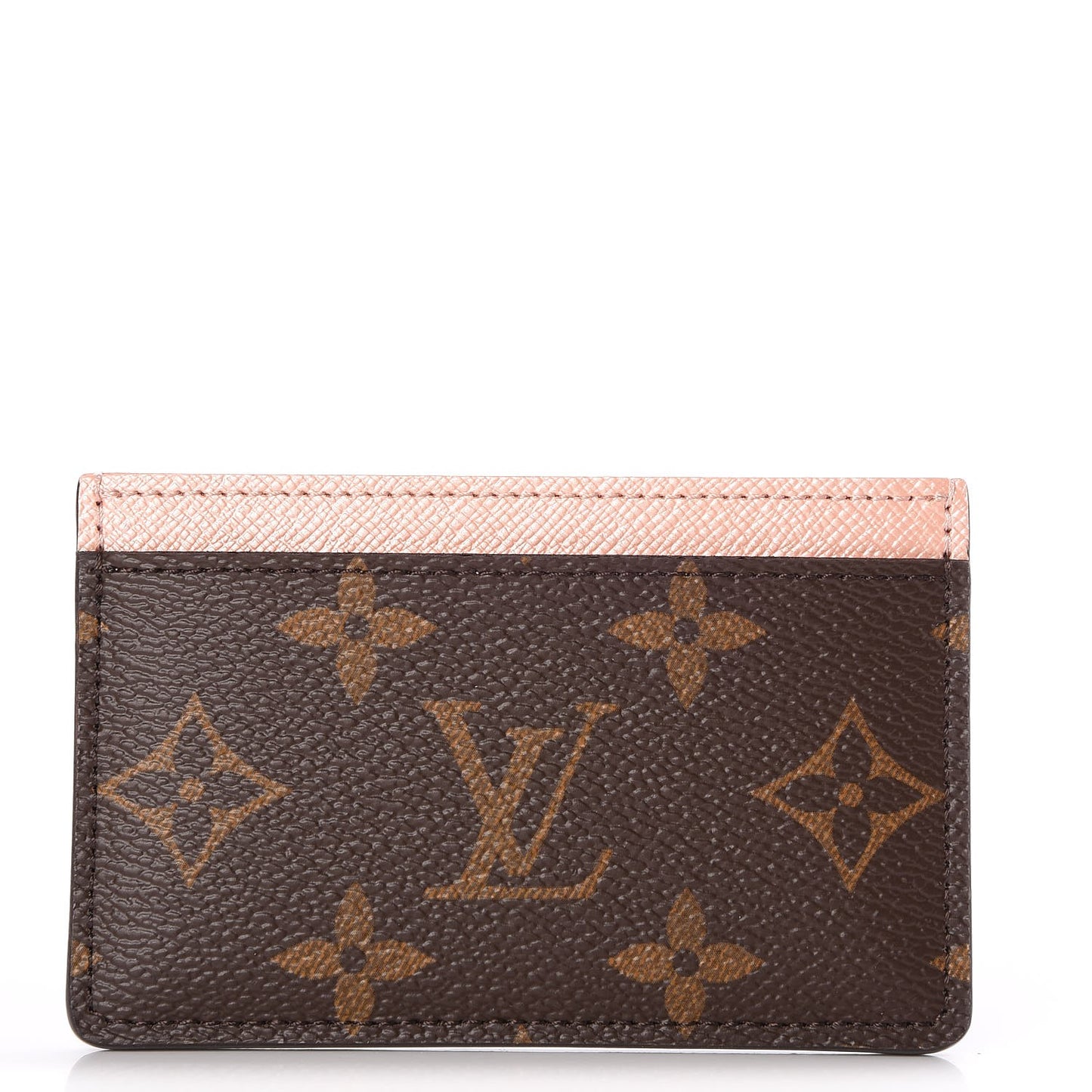 Monogram Card Holder Rose Nacre