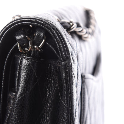 Chanel Caviar Quilted Medium Double Flap Black 9 of 12