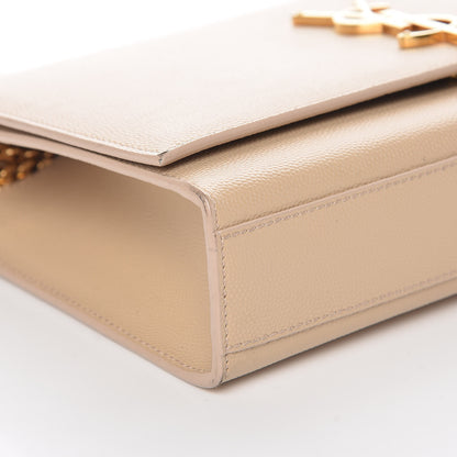 Saint Laurent Grain De Poudre Medium Monogram Kate Satchel Nude Powder 5 of 13