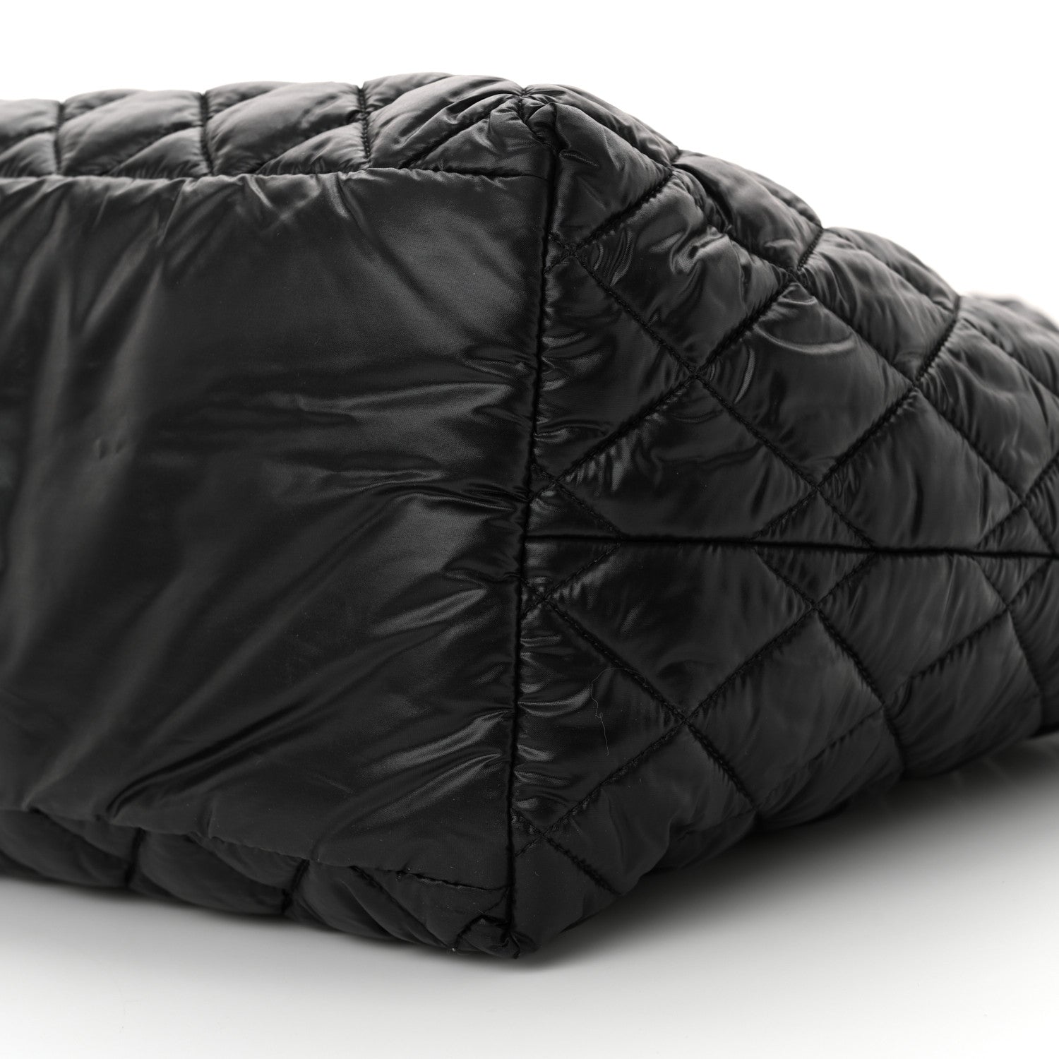 Chanel Nylon Quilted Small Coco Cocoon Tote Black 10 of 10