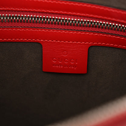 Gucci Guccissima Signature Messenger Bag Hibiscus Red 6 of 12