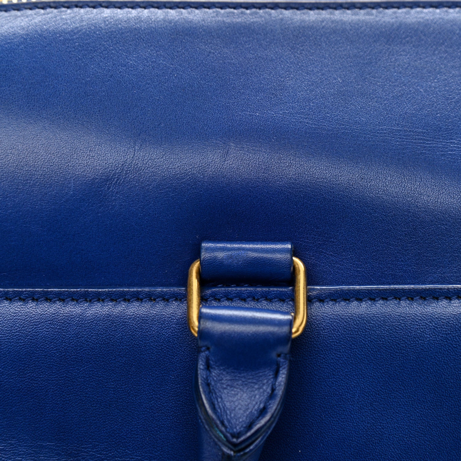Saint Laurent Calfskin Classic Duffle 6 Blue 14 of 16
