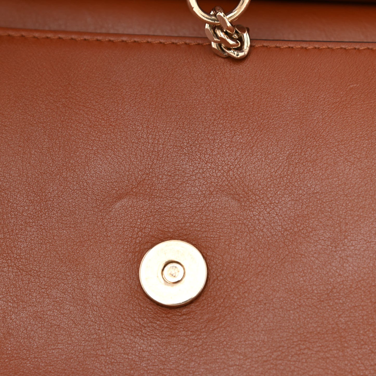 Suede Calfskin Medium Faye Shoulder Bag Tobacco