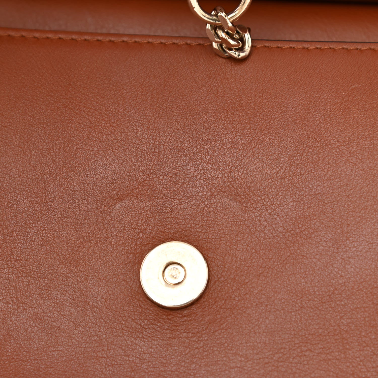 Chloe Suede Calfskin Medium Faye Shoulder Bag Tobacco 12 of 12