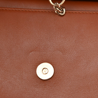 Chloe Suede Calfskin Medium Faye Shoulder Bag Tobacco 12 of 12
