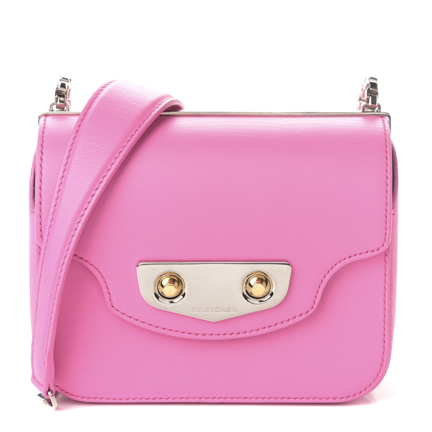 Smooth Calfskin Min Neo Classic Chain Box Rose Bubblegum