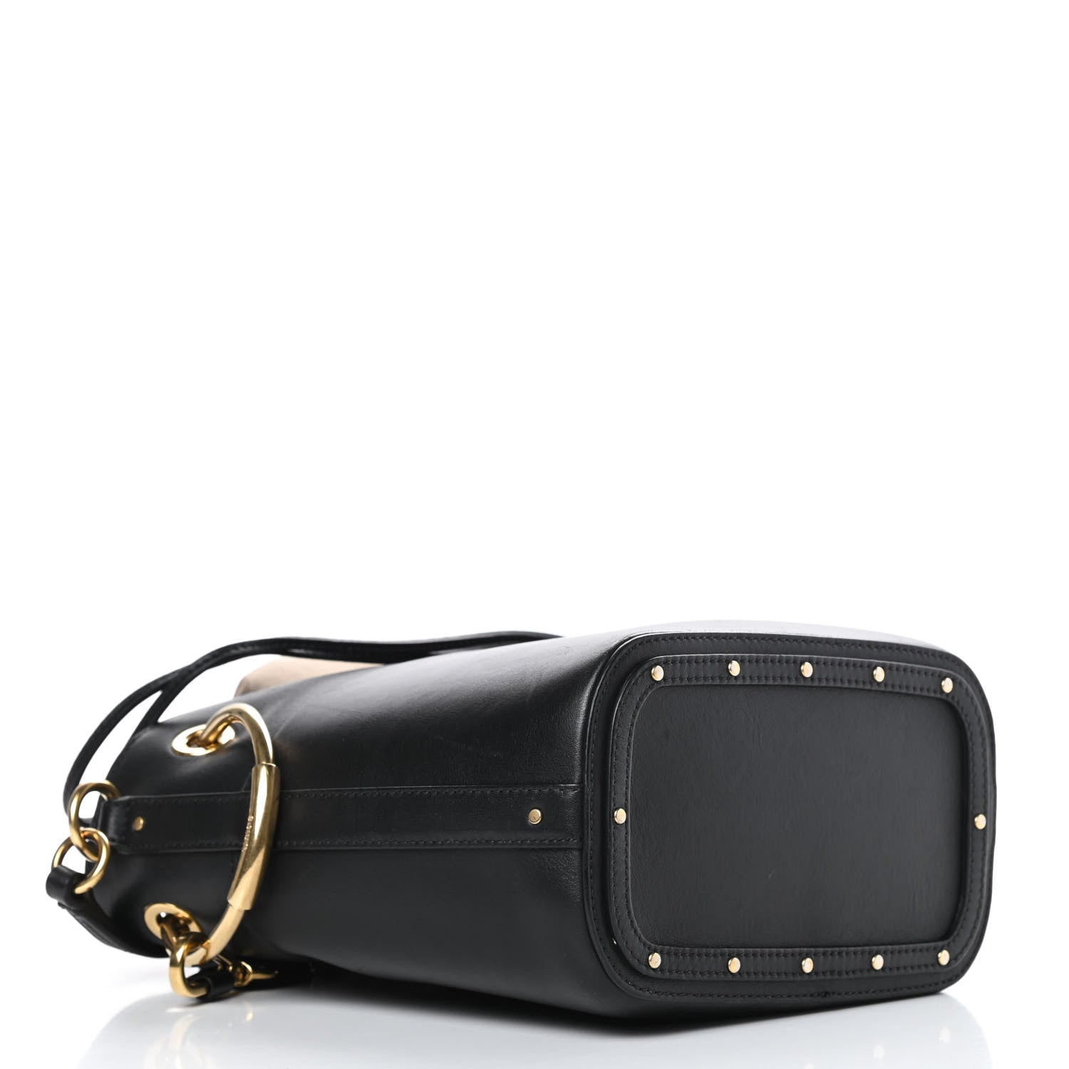 Chloe Smooth Calfskin Small Roy Bucket Bag Black 4 of 17