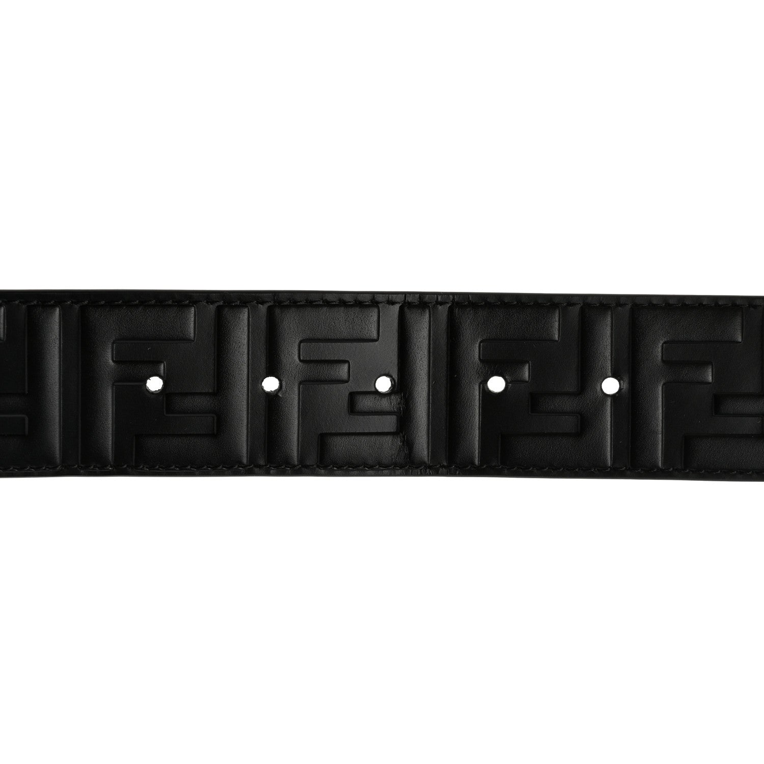Fendi Calfskin F is Fendi FF 1974 Embossed Belt 90 36 Black 4 of 6