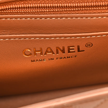 Chanel Lambskin Quilted Mini Square Flap Brown 8 of 10
