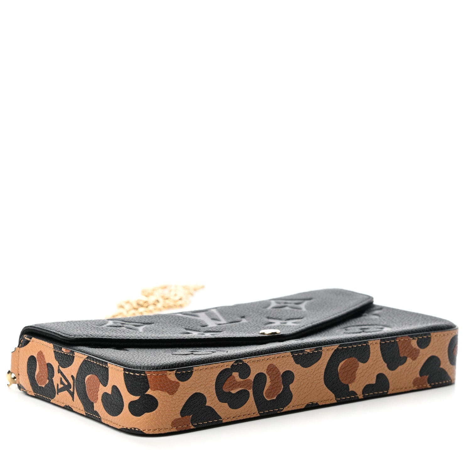 Louis Vuitton Empreinte Monogram Giant Wild At Heart Felicie Pochette Black 3 of 4