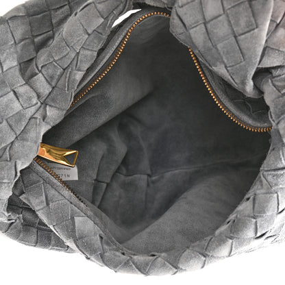 Bottega Veneta Suede Calfskin Intrecciato Teen Jodie Hobo Thunder 5 of 11