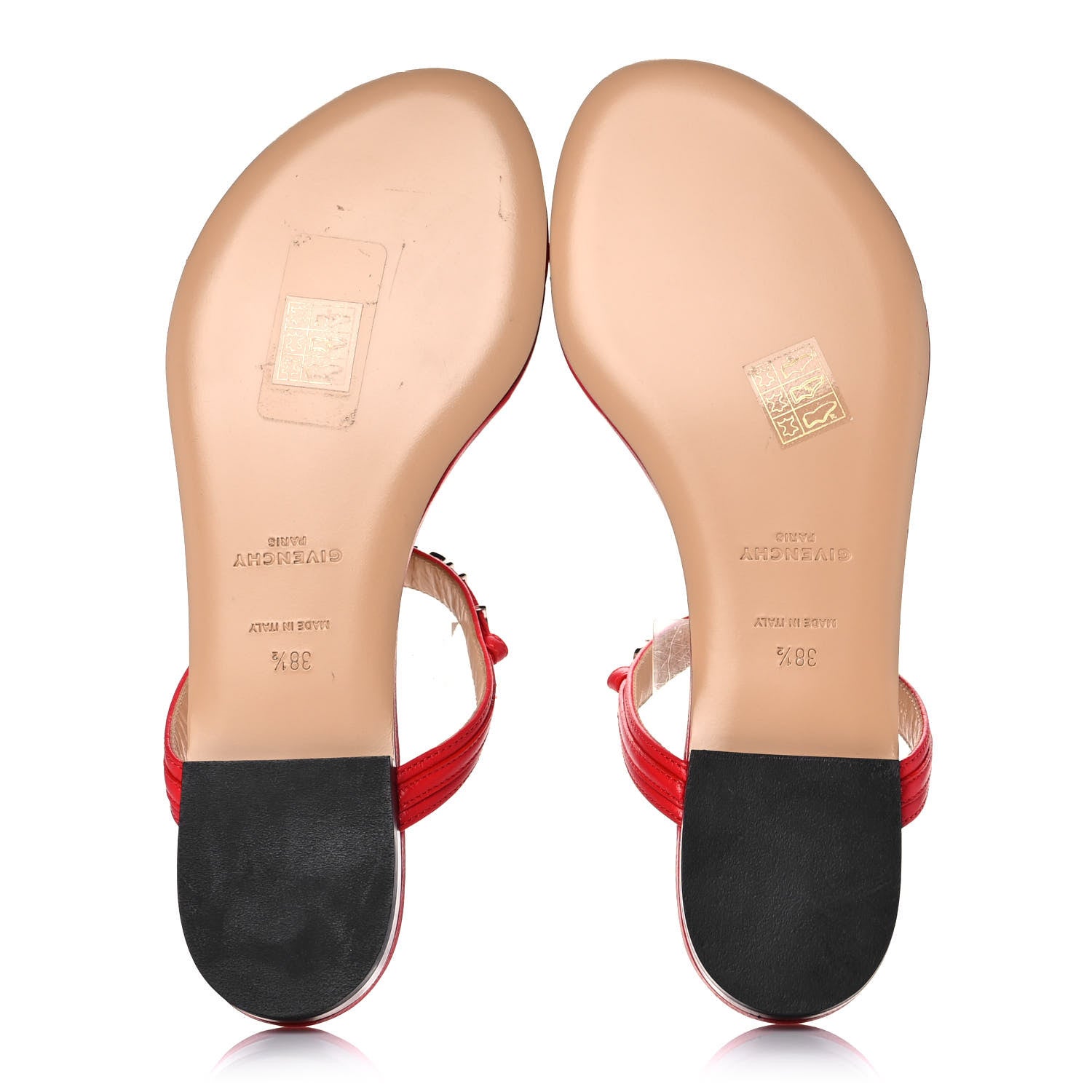 Givenchy Calfksin Elba Thong Sandals 38.5 Red 5 of 12
