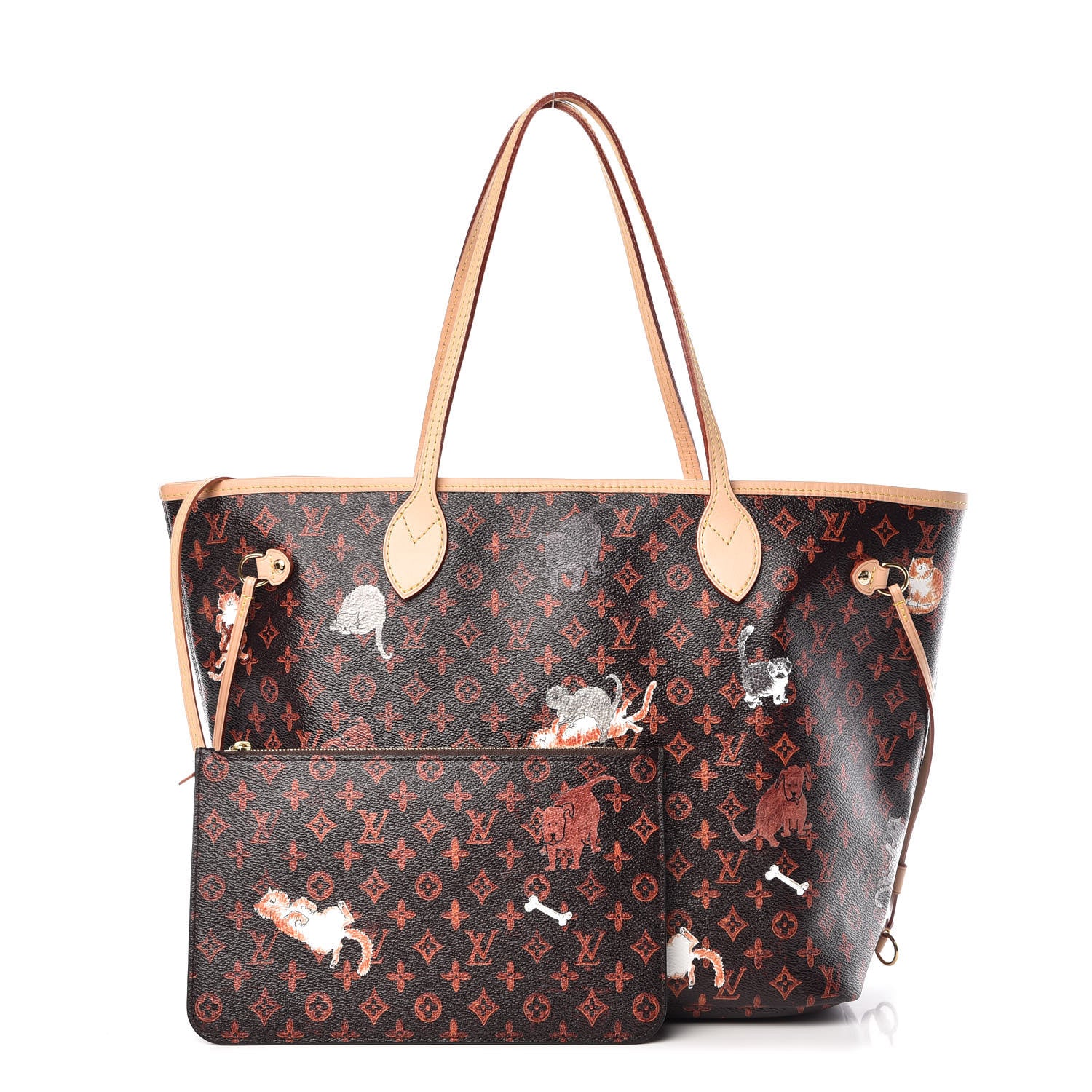 Louis Vuitton Catogram Neverfull MM Marron 1 of 14