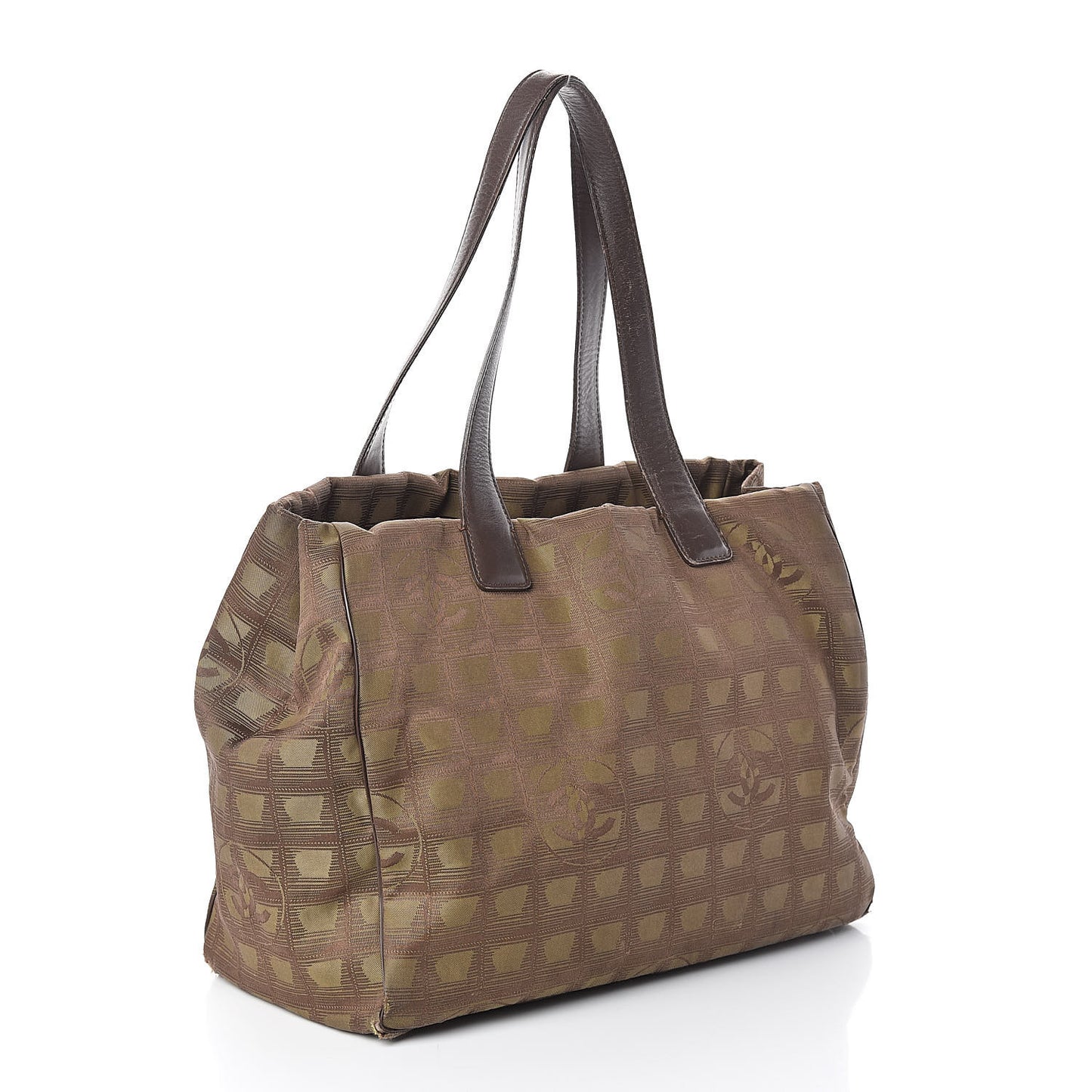 Nylon Medium Travel Tote Khaki
