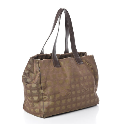 Chanel Nylon Medium Travel Tote Khaki 3 of 15