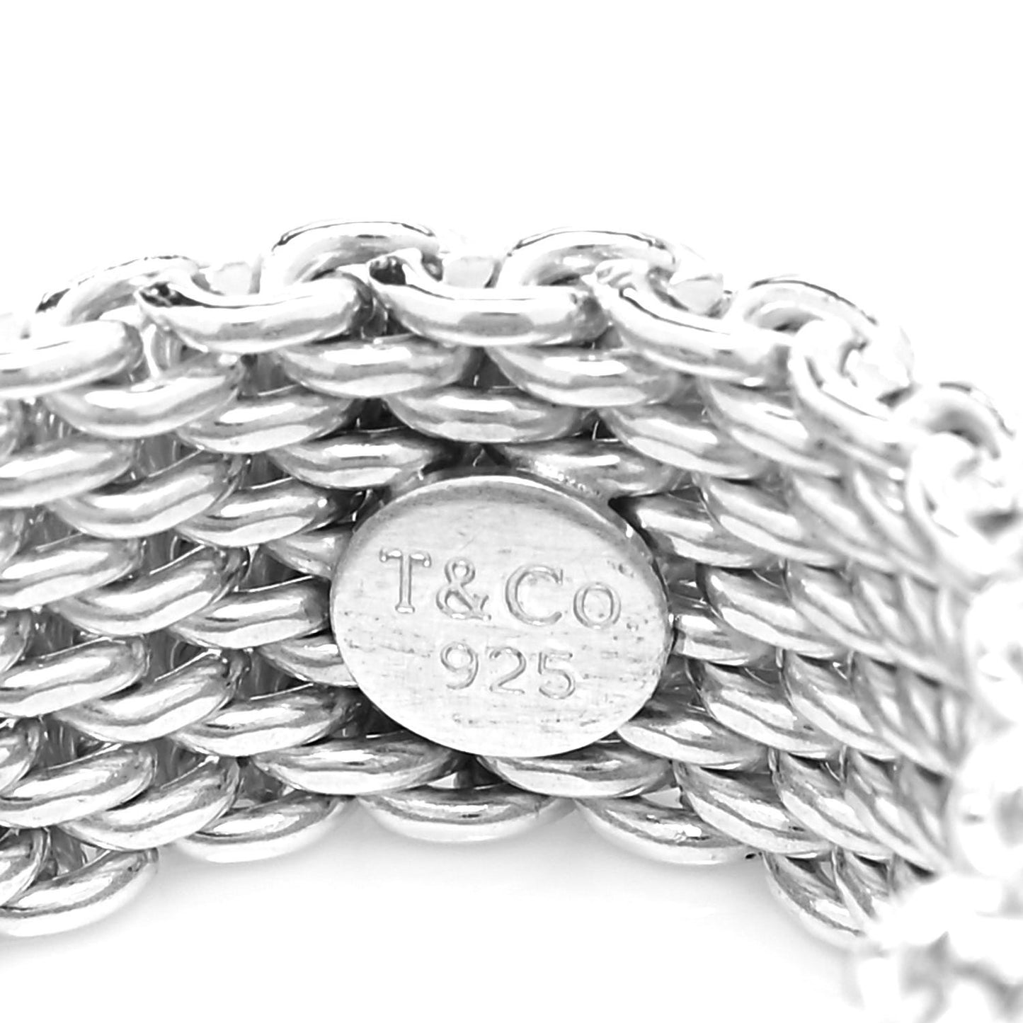 Sterling Silver Somerset Mesh Ring 54 7