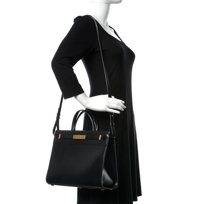 Saint Laurent Calfskin Small Manhattan Shopper Tote Black 2 of 10