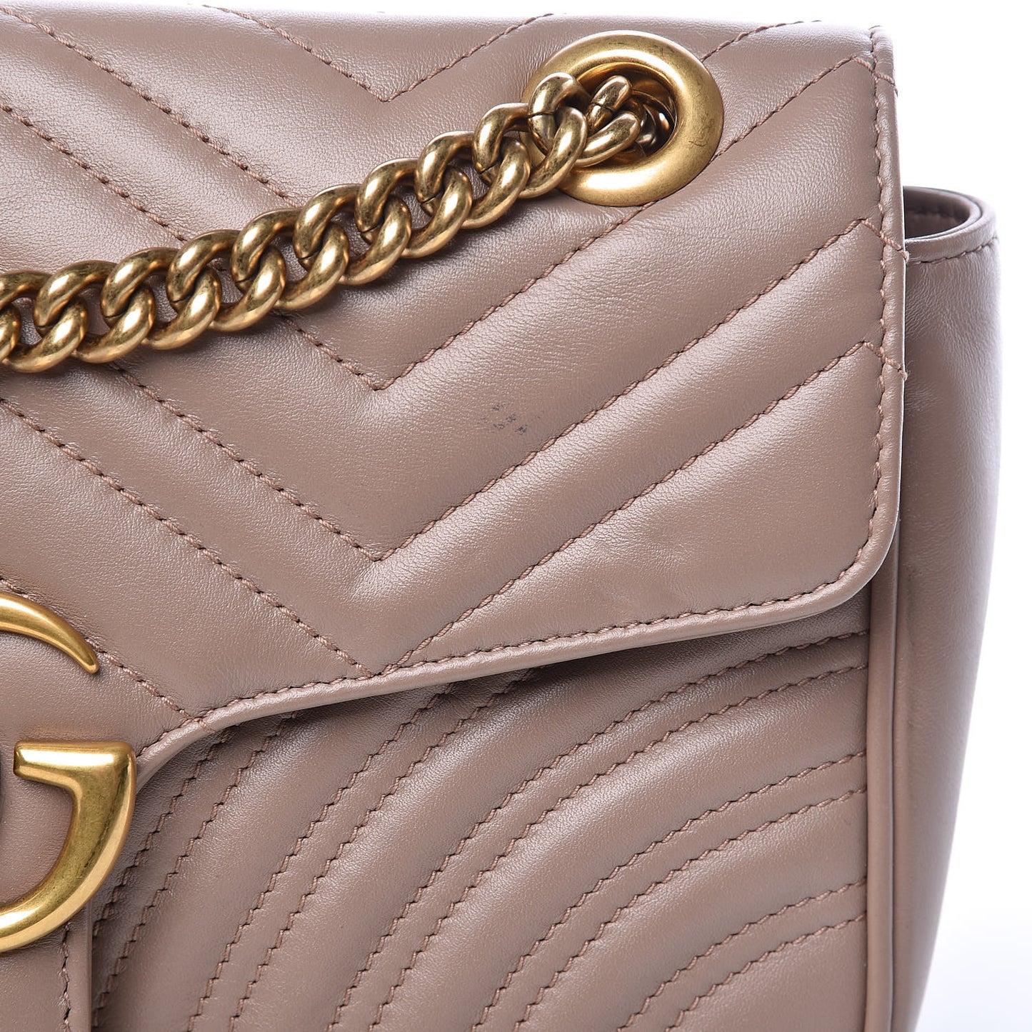 Calfskin Matelasse Small GG Marmont Shoulder Bag Porcelain Rose