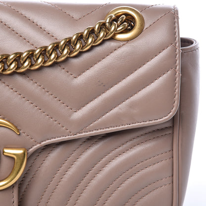 Gucci Calfskin Matelasse Small GG Marmont Shoulder Bag Porcelain Rose 10 of 14