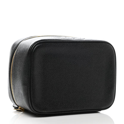 Chanel Caviar CC Vanity Cosmetic Case Black 4 of 7