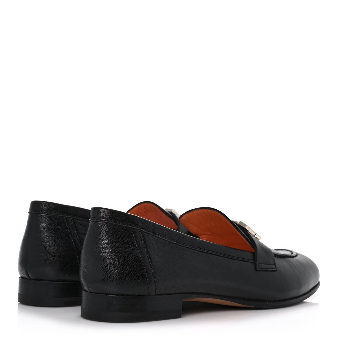 Goatskin Womens Paris Loafers 38.5 Black