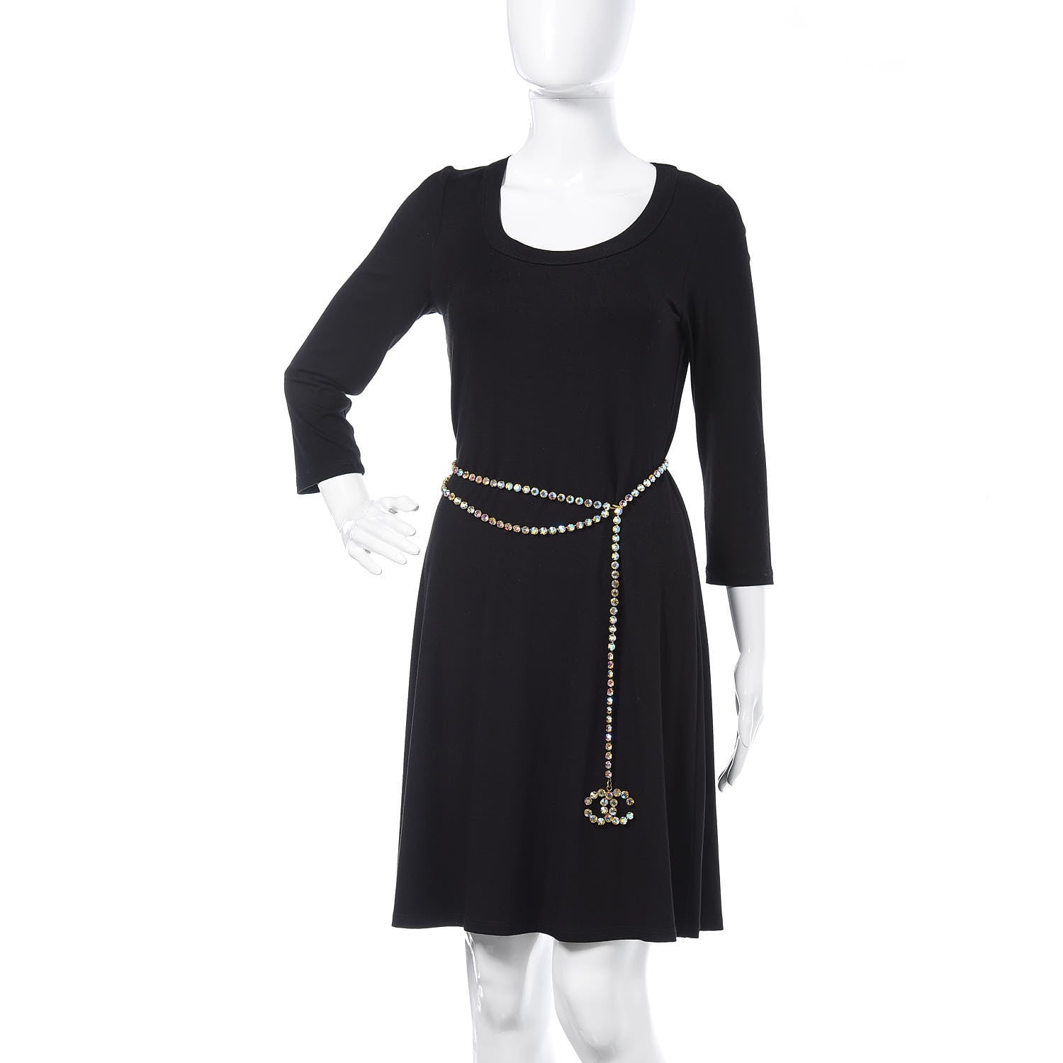 Chanel Crystal CC Chain Belt Gold Multicolor 2 of 5