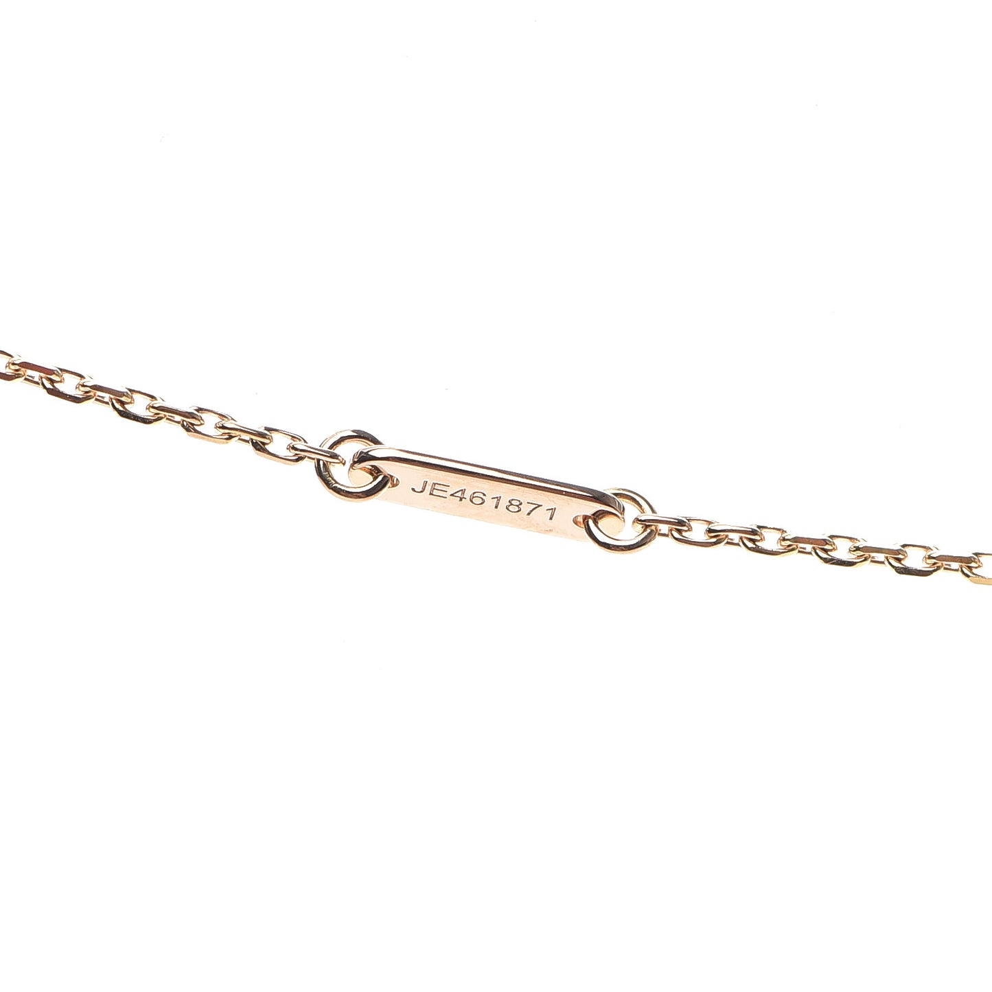 18K Rose Gold Carnelian Sweet Alhambra Pendant Necklace