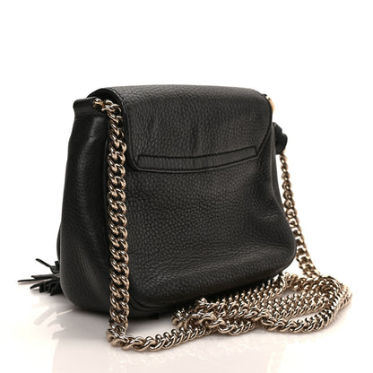 Gucci Pebbled Calfskin Small Soho Flap Crossbody Black 3 of 8