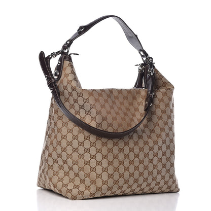 Gucci Monogram Large Icon Bit Hobo Dark Brown 4 of 8