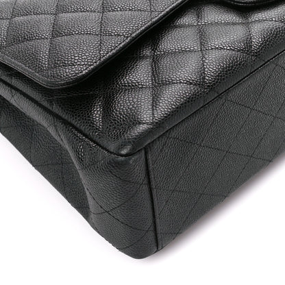 Chanel Caviar Quilted Maxi Double Flap Black 10 of 11
