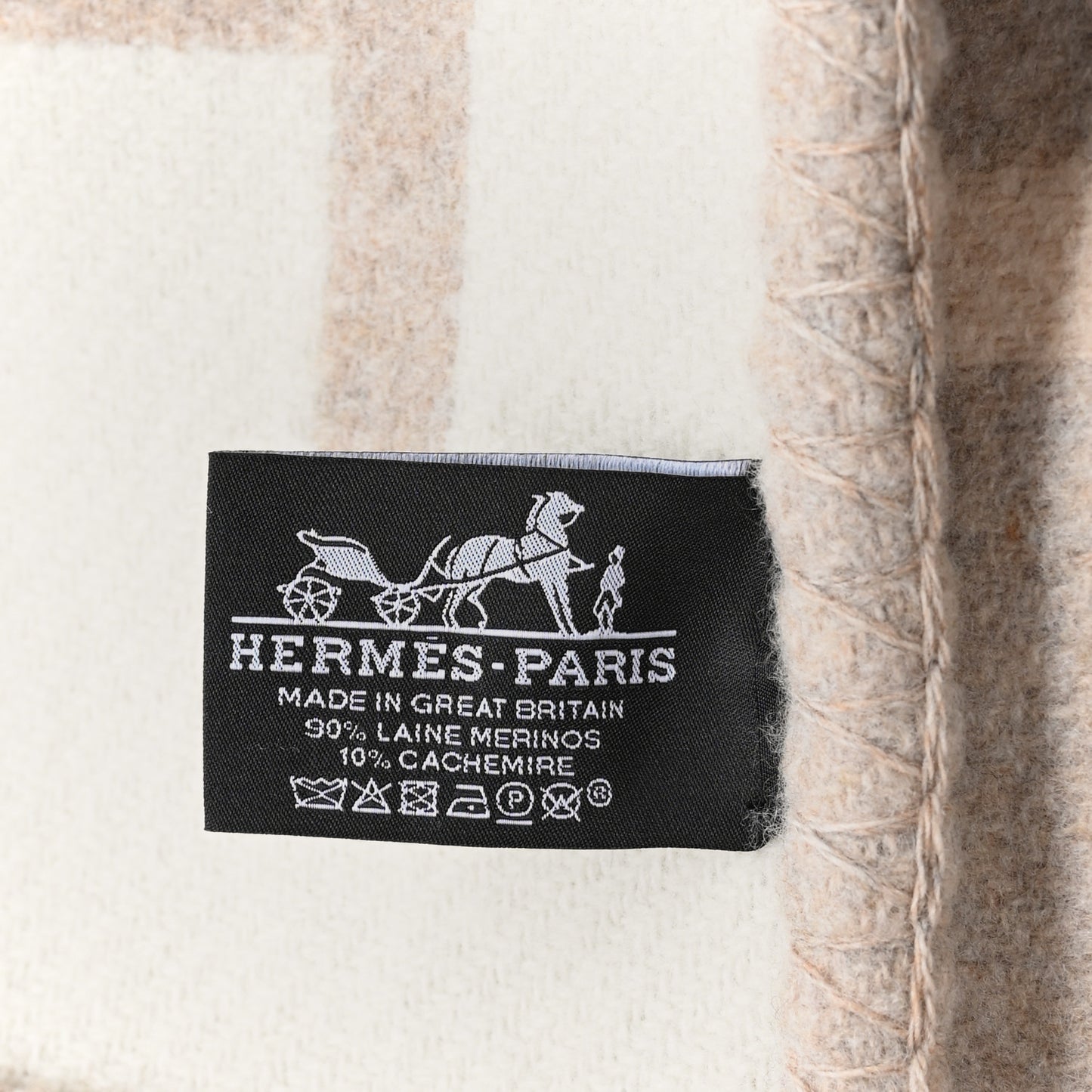 Wool Cashmere Avalon III Blanket Coco Camomille