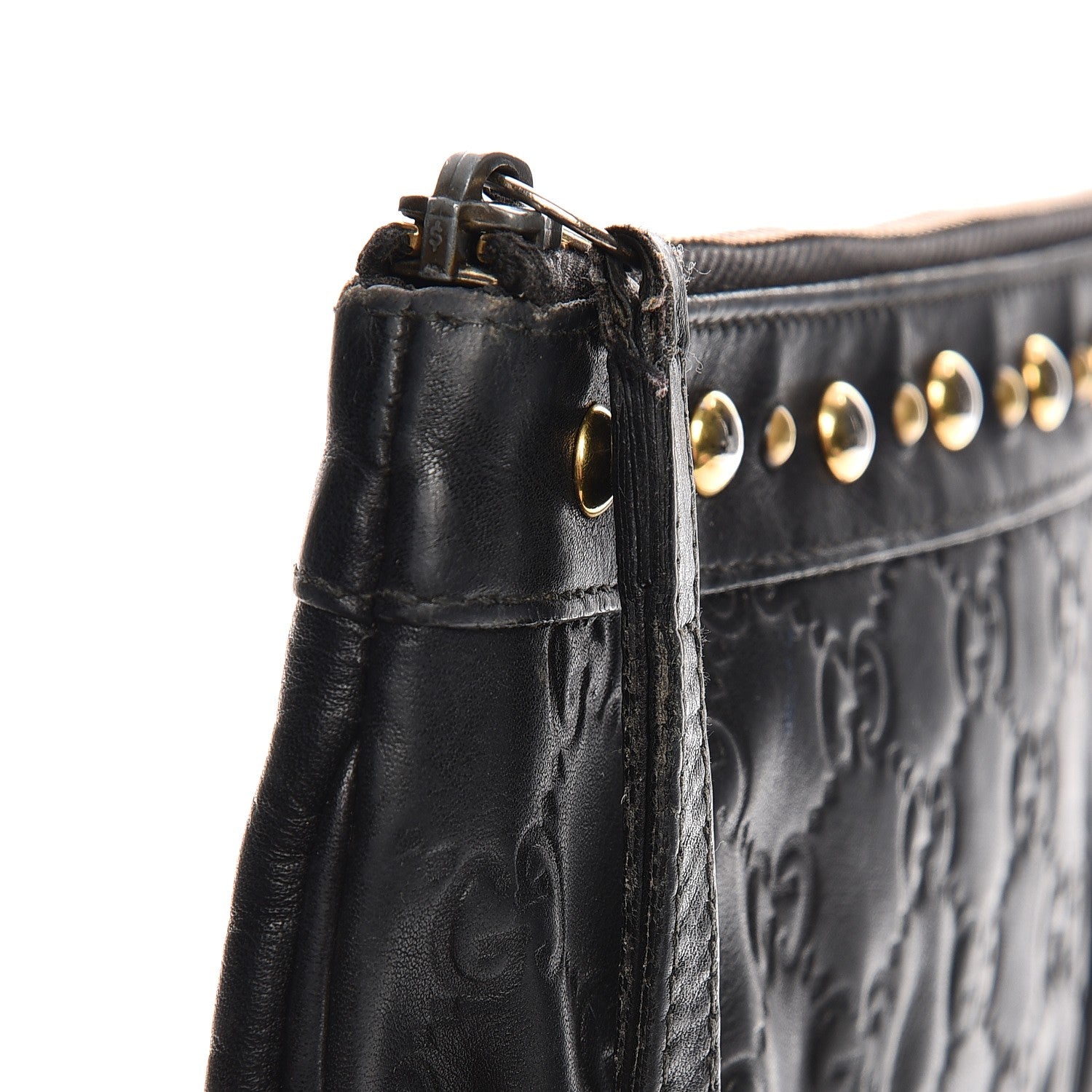 Gucci Guccissima Babouska Wristlet Black 13 of 15