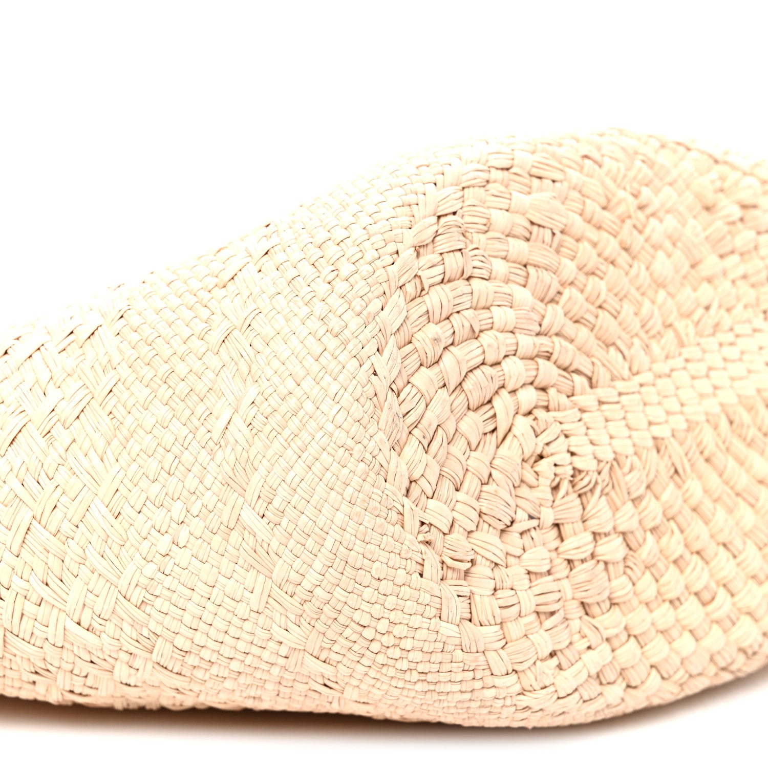 Loewe Calfskin Raffia Paulas Ibiza Small Anagram Basket Tote Bag Natural Tan 9 of 10