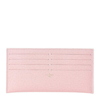 Louis Vuitton Calfskin Felicie Card Holder Insert Rose Ballerine 1 of 8