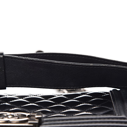 Chanel Glazed Calfskin Quilted Medium Boy Flap Black 19 of 24