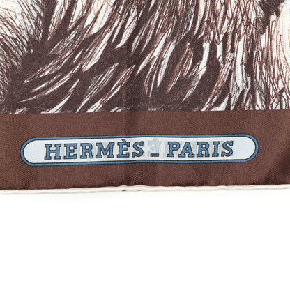 Hermes Silk Double Face Tigre Royal Scarf 90 Marron White Multi 2 of 5